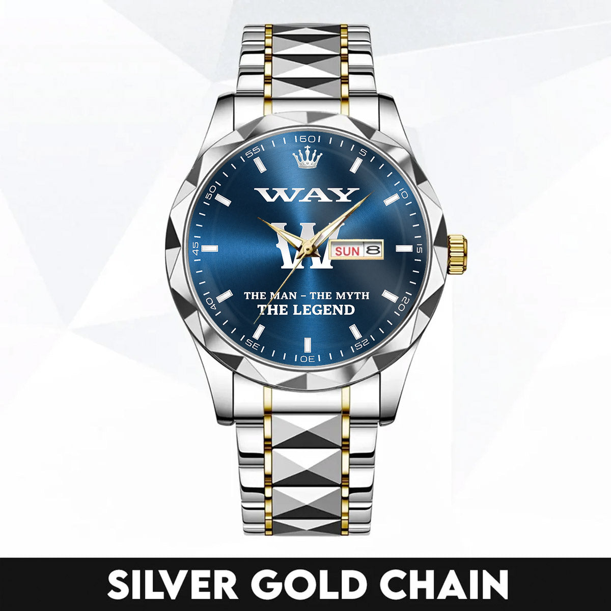 WAY HH04-K98 Personalized Name Watch for Men – Custom Initial Gift