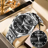 YASIN HH02-K98 Personalized Name Watch for Men – Custom Initial Gift