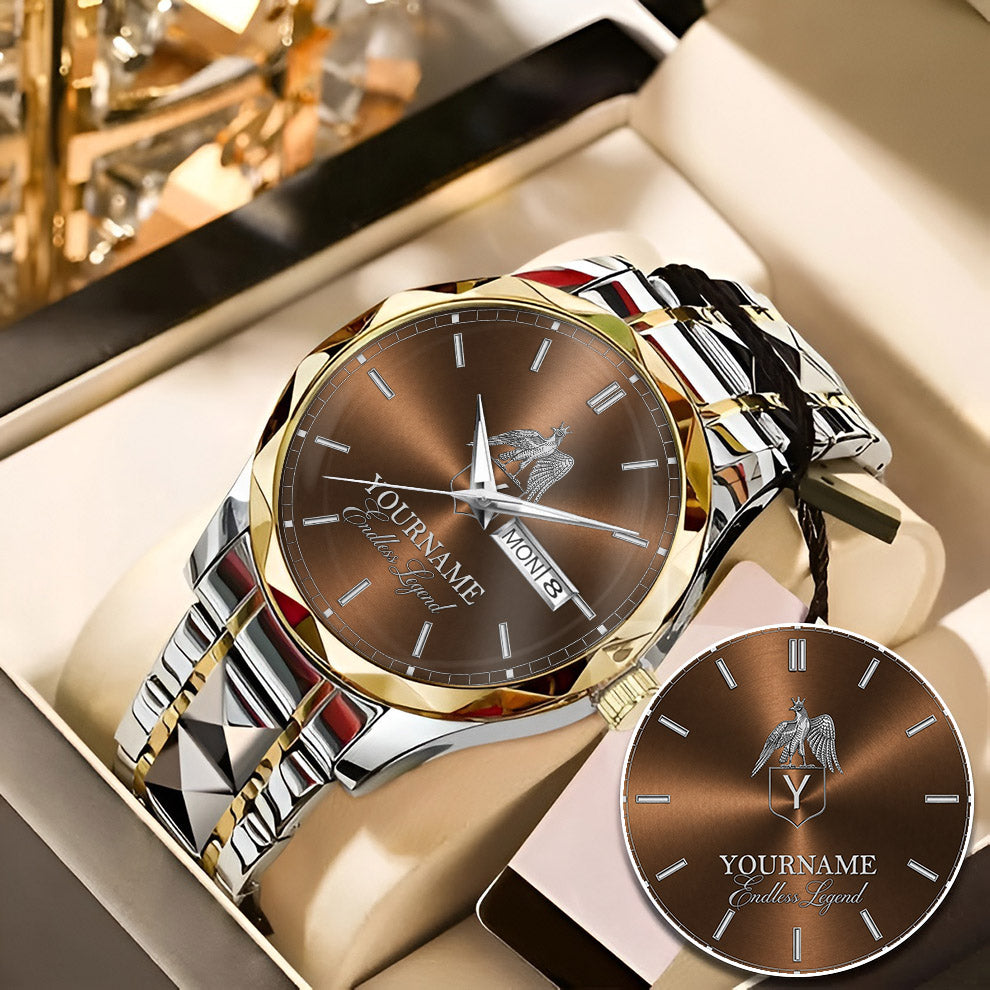ZACH HH01-K88 Personalized Name Watch for Men – Custom Initial Gift