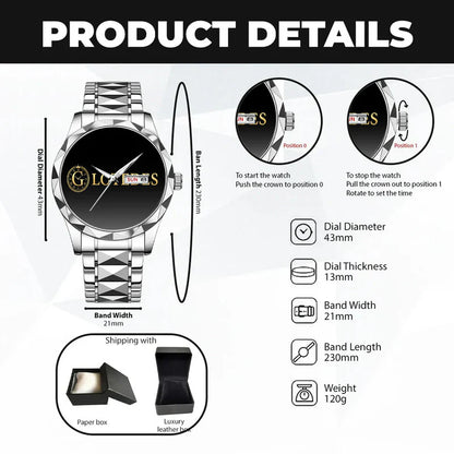 Glotedes K04 Custom Engraved & Personalized Watches for Men