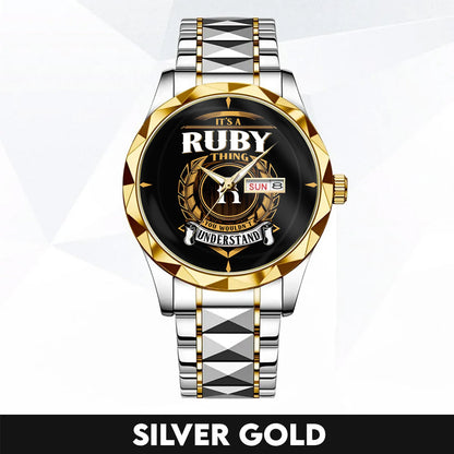 RUBY K3579-02 Luxury Alloy-Men Watch, Personalized Premium Gift for Anniversary