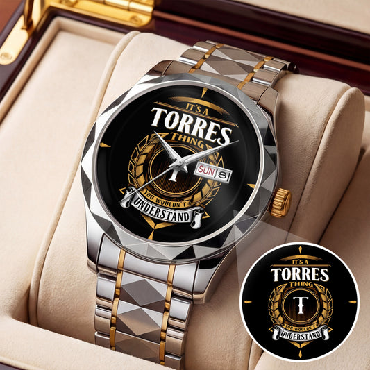 TORRES K3579-02 Luxury Alloy-Men Watch, Personalized Premium Gift for Anniversary