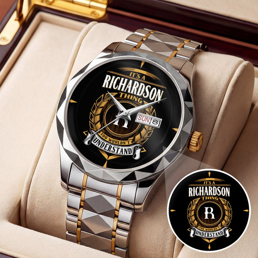 RICHARDSON K3579-02 Luxury Alloy-Men Watch, Personalized Premium Gift for Anniversary