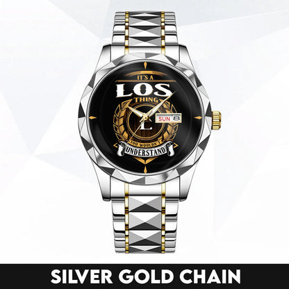 LOS K3579-02 Luxury Alloy-Men Watch, Personalized Premium Gift for Anniversary
