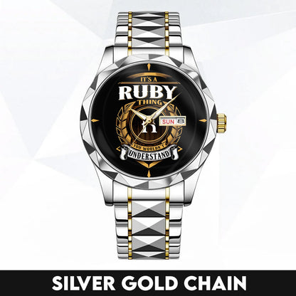RUBY K3579-02 Luxury Alloy-Men Watch, Personalized Premium Gift for Anniversary