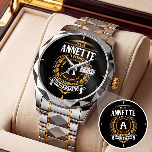 ANNETTE K3579-02 Luxury Alloy-Men Watch, Personalized Premium Gift for Anniversary